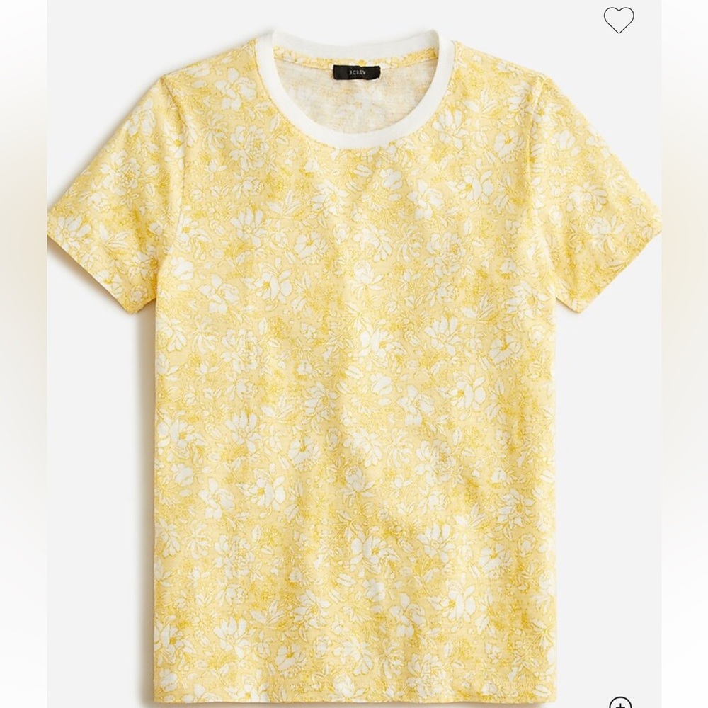 J. Crew broken-in tee in tossed floral